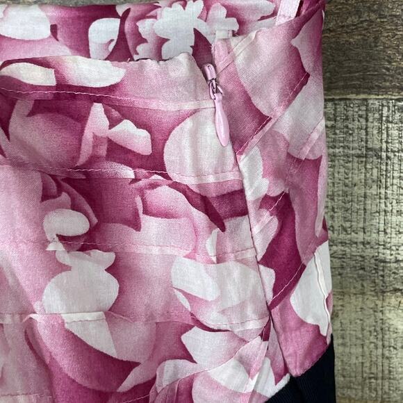 Maeve Savoy Flora Strapless Dress Full Tulle Skirt Pink Floral Size 2 - Picture 5 of 10